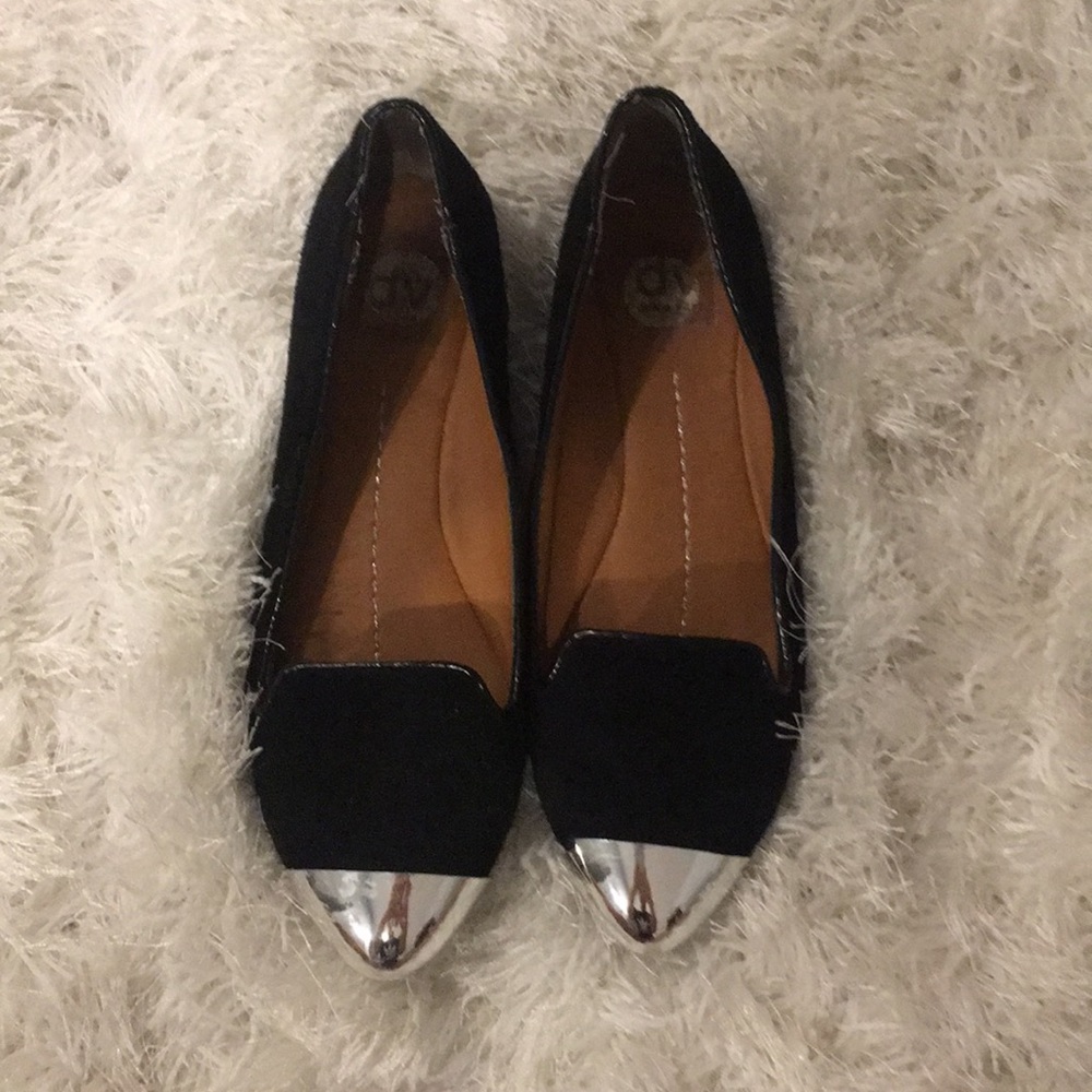 chrome toe flats